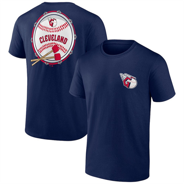Men's Cleveland Guardians Navy Iconic Bring It T-Shirt